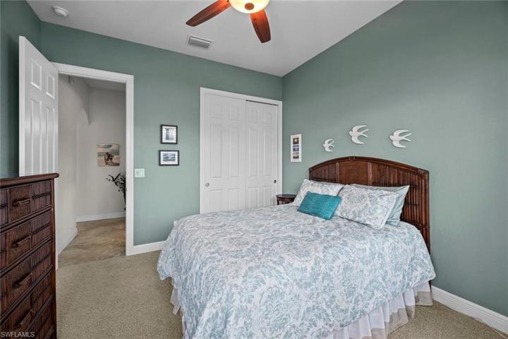 Front guest bedroom w/closet and hall access to guest bath