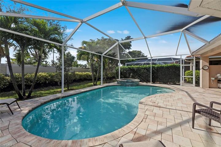 Large inviting pool and spa