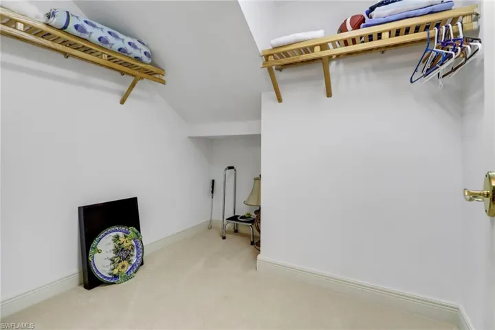 Large walk-in closet for guest bedroom #1