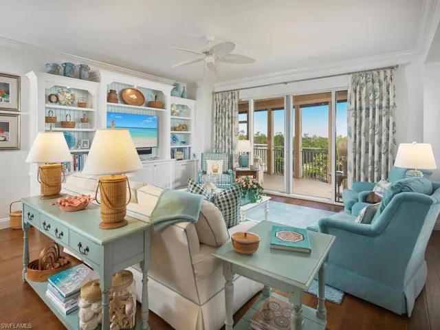 The living area is spacious yet cozy!