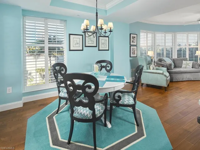 Kitchen nook is perfect for morning coffee or a casual lunch.