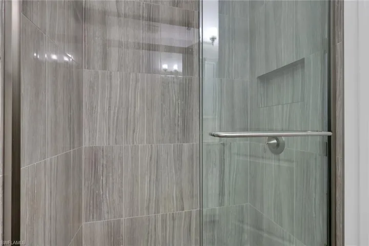 Main floor bath with upgraded shower.