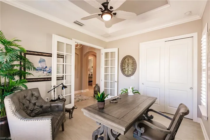 THE 4TH BEDROOM/OFFICE HAS GLASS FRENCH DOORS & IS HUGE!