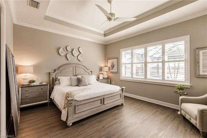 MASTER BEDROOM IS AS BEAUTIFUL AS IT IS HUGE! CHECK-OUT THE AMAZING FLOORING.