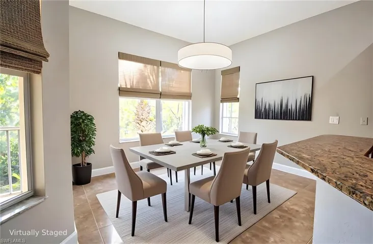 Virtually stages Dining Area 2