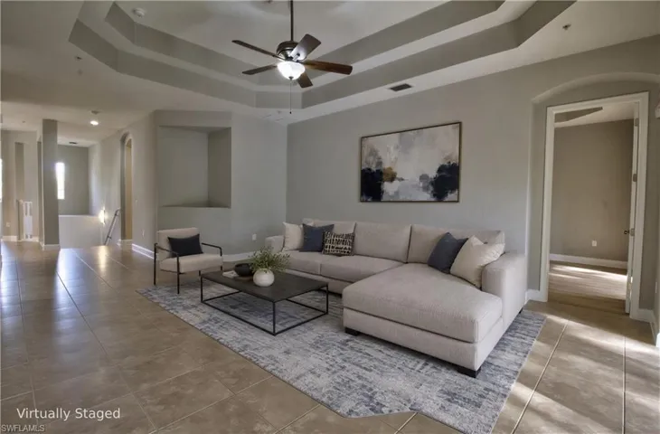 Virtually staged Great Room
