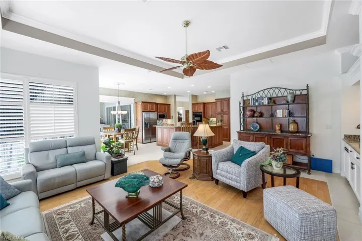 Vantage from living room back at the kitchen