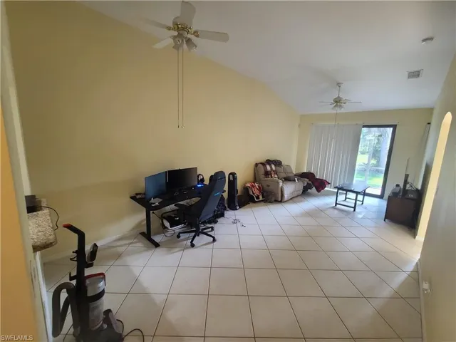 Great room and rear slider