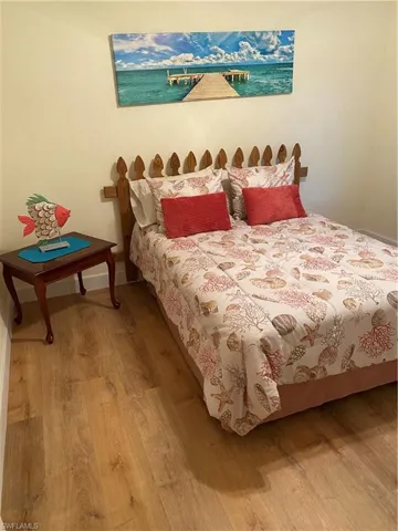 Bedroom featuring light wood-type flooring