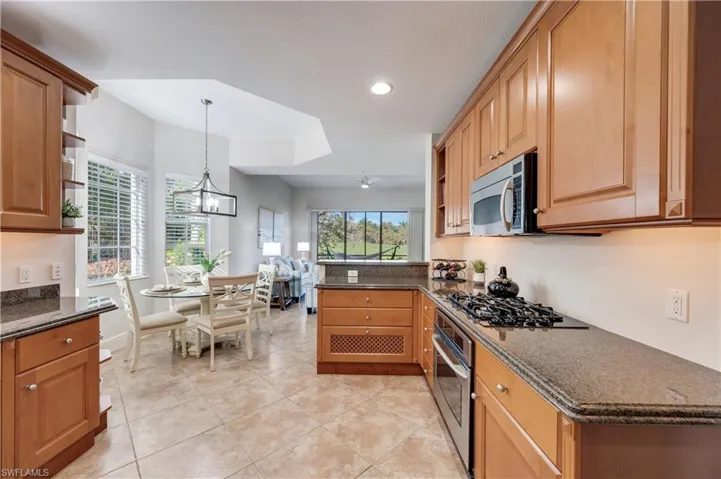 Kitchen open to family room
