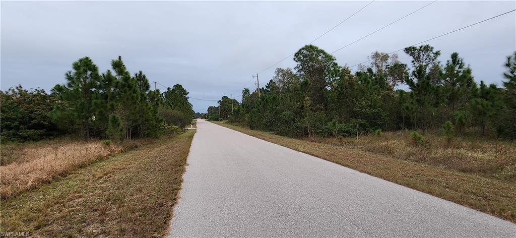 Roadway looking East