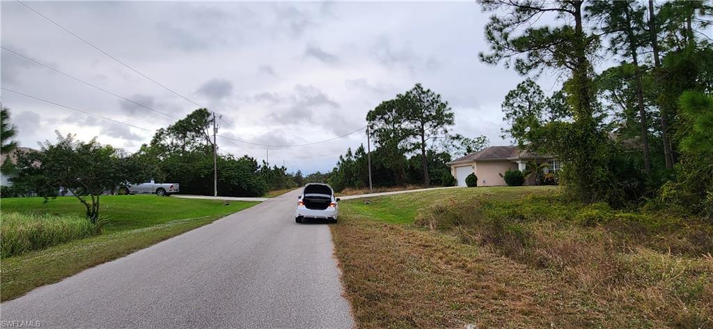 Roadway looking West