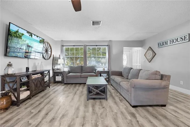 Living room with LVP Flooring