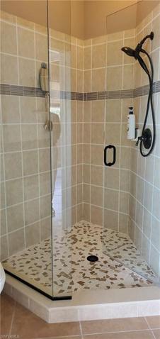 First shower in owners suite