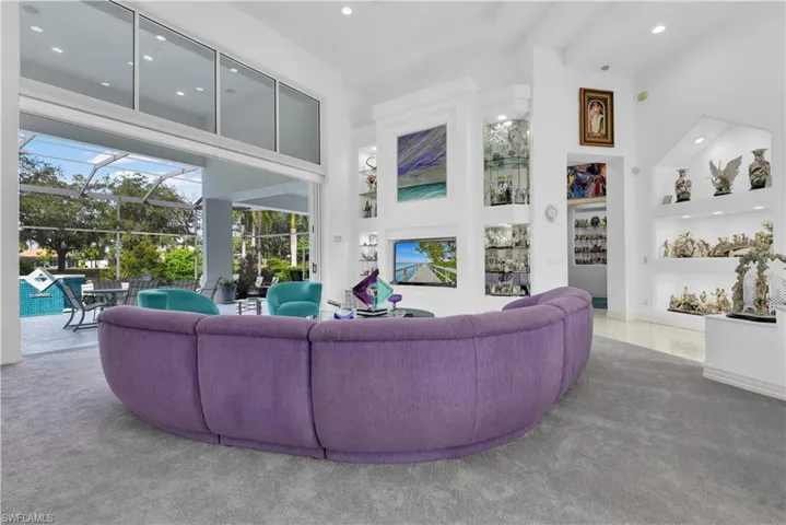 Wonderful Open Feel w/ Disappearing Sliders Giving You Full Access To Pool Lanai From Great Room