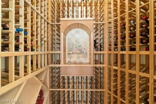 View of wine cellar