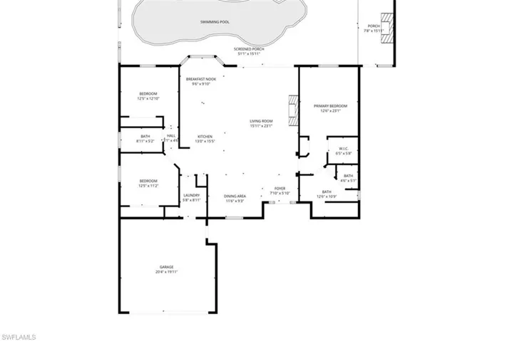 View of room layout
