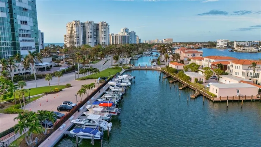 View of urban area with a nearby body of water