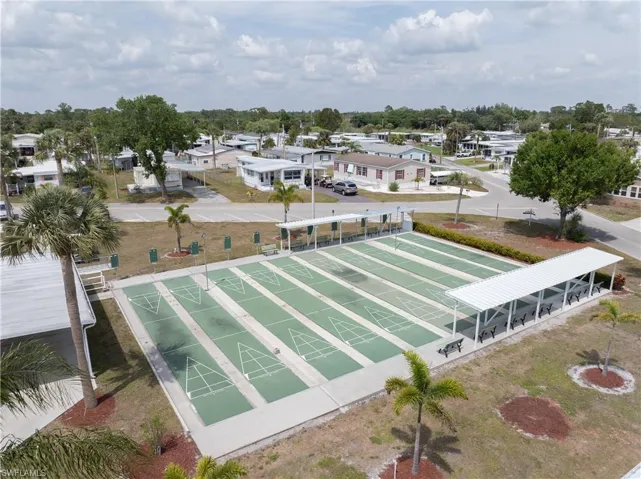 Shuffleboard courts