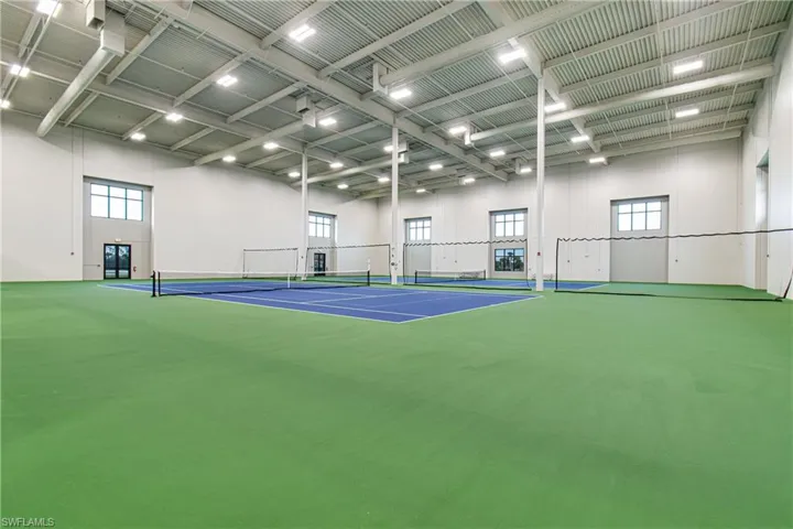 View of tennis court