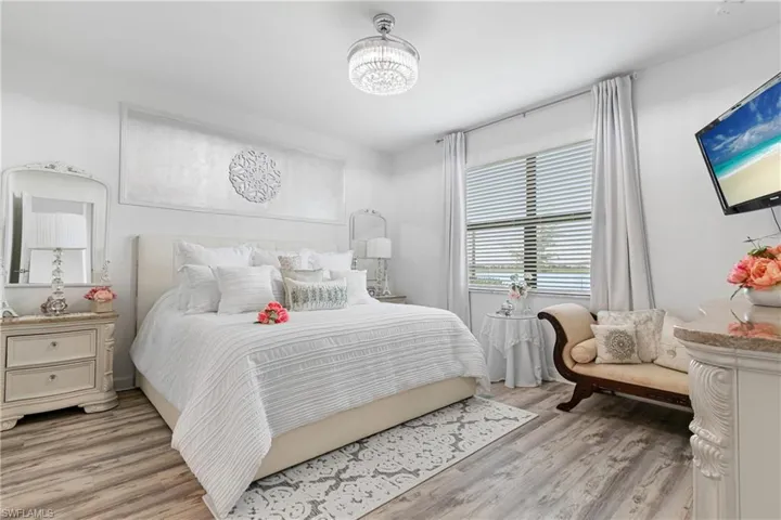 Bedroom featuring light wood-style floors
