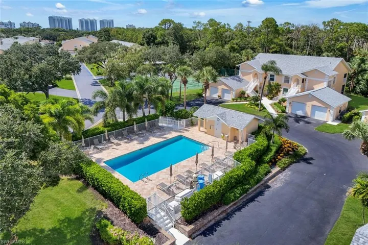 The community's second pool is at the back across the street from building 752