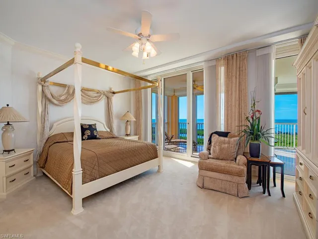 PRIMARY BEDROOM WITH GULF VIEWS
