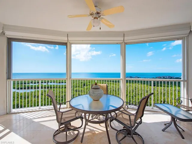 TERRACE FACING GULF AND SUNSETS
