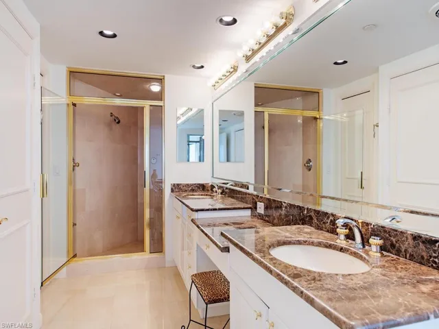 PRIMARY BATHROOM WITH SEPARATE TUB AND SHOWER