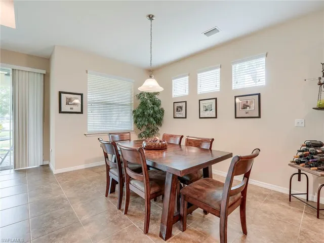 Dining space featuring baseboards