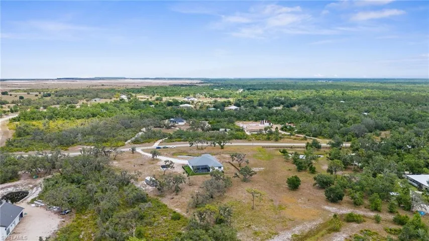 View of property location with a heavily wooded area