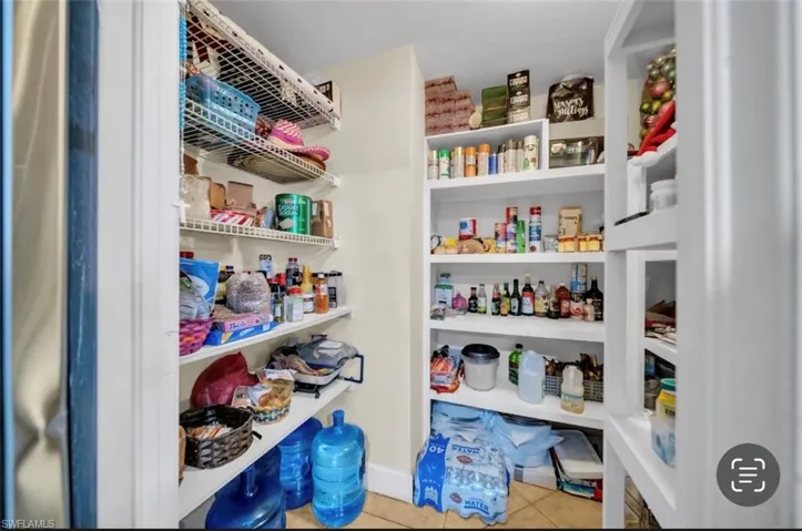 View of storage area