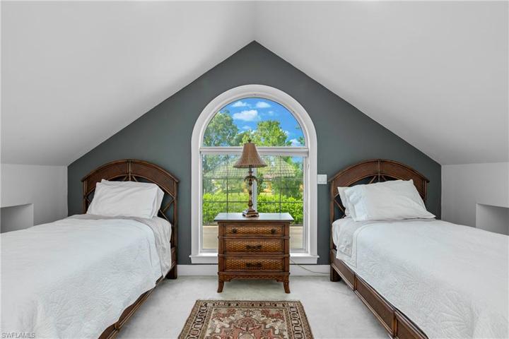 Upper sleeping quarters in guest house