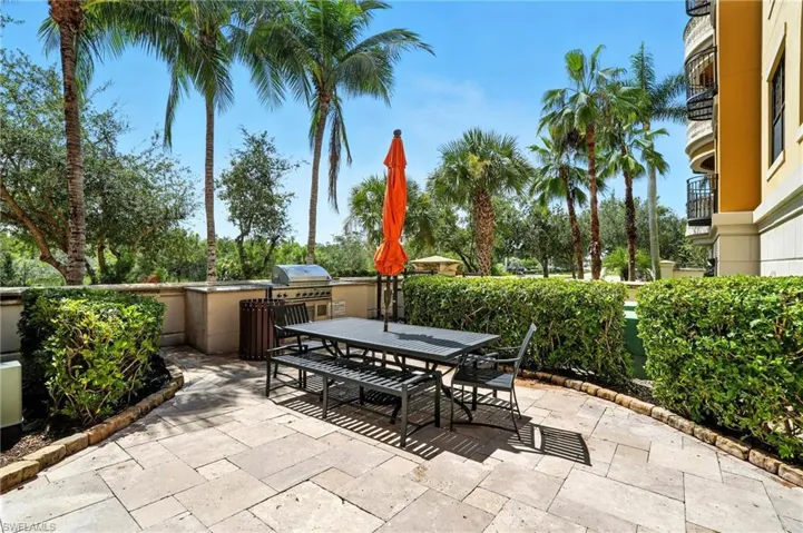 BBQ Grill and Tables