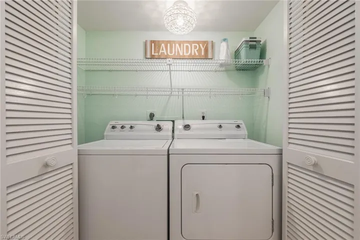 Laundry area featuring washer and dryer
