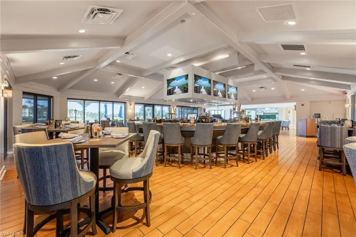 Dining room with light wood-style flooring