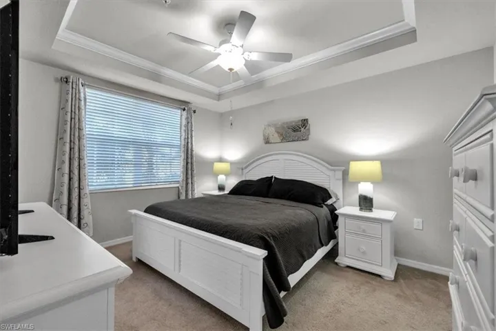Owner's suite with tray ceiling