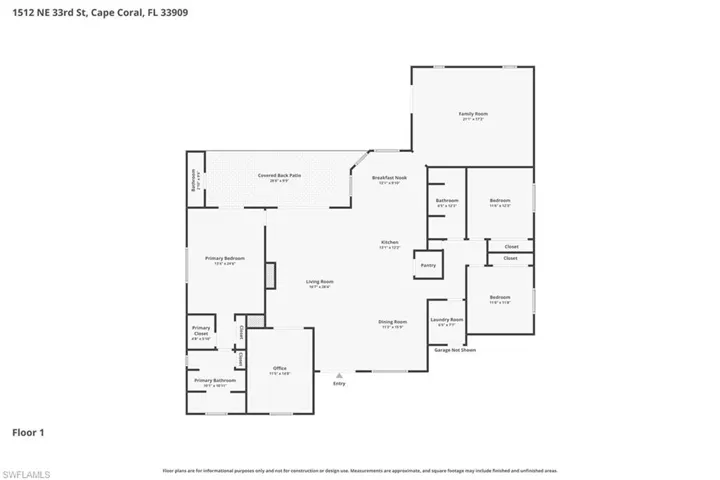 1512 Ne 33rd St, Cape Coral, Florida 33909
