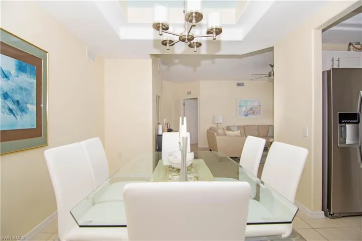 Adjacent to the kitchen- entertain guests in your dining room with ease and style.