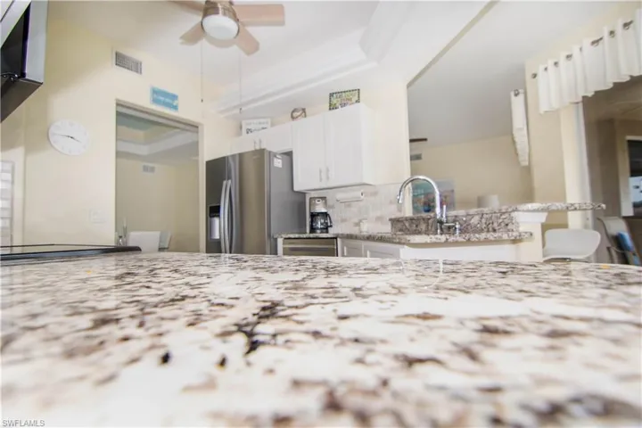 Beautiful polished granite countertops