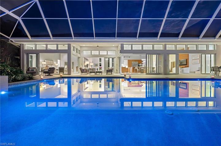 The custom pool, spa and fountain is beyond spectacular, and evening out by the pool will never be the same!