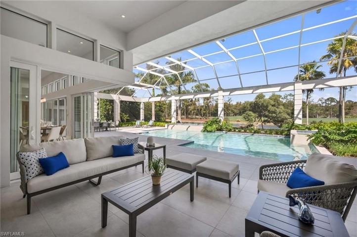 Just outside the Primary bedroom sitting area, open up the sliders and enjoy your morning coffee by the pool.