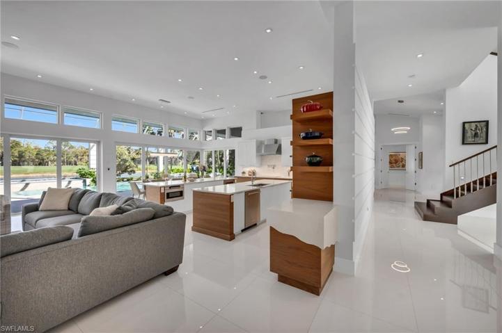 The views are amazing from almost every room in this home, and the interior architecture blends all the rooms together.
