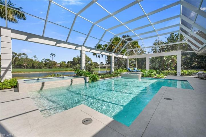 The home has views of the lake and the 5th fairway of the newly-opened Pine Course.  This is complete serenity, with expansive, quiet views.