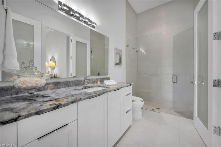 Each guest bath is a Spa retreat for your guests...