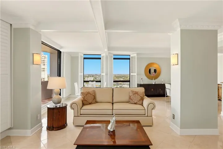 Great room with breathtaking Gulf and bay views