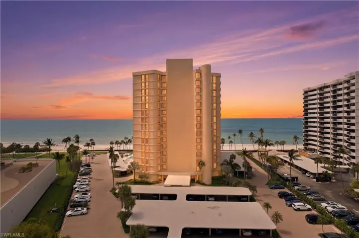 SURFSEDGE at sunset set on a beautiful warm winters night in Park Shore beach in Naples, Florida