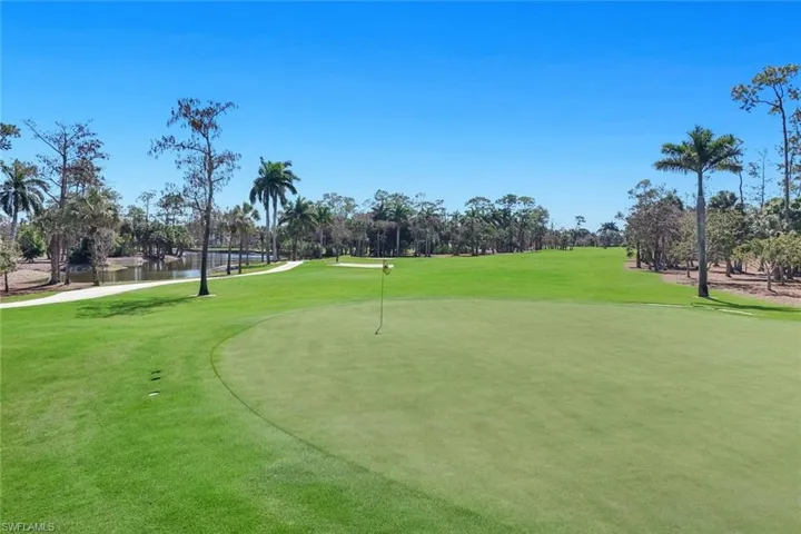 Scenic golf course views highlighting the lush fairways and water features of Eagle Creek Country Club.