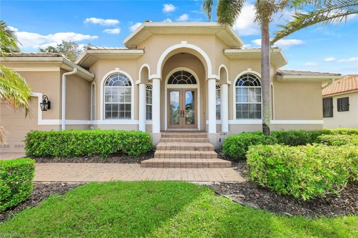 Grand entrance to home