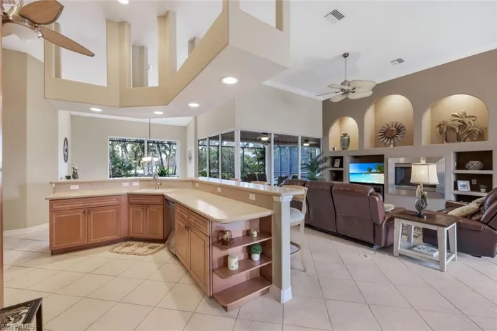 Open concept floor plan
